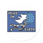 Peace On Earth Holiday Design stickers