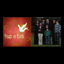 Peace on Earth Holiday Photo Card photo cards