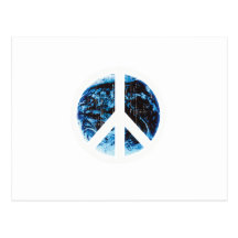 peace on earth white Faded.png Post Cards