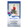 Peace on Earth with ornaments Photo Card Template