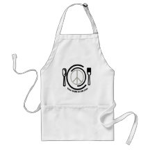 Peace on Plate Apron