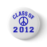 Peace Out Blue Pin