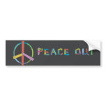 Peace Out bumper stickers