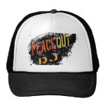 Peace out DJ black Truckers Hat