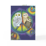 Peace Owls~Greeting Card