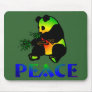 Peace Panda Bear Mouse Pad