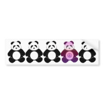 Peace Panda Bumper Stickers