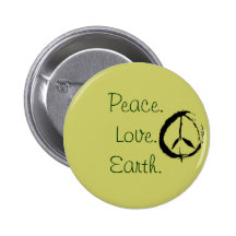 peace, Peace.Love.Earth. Pin