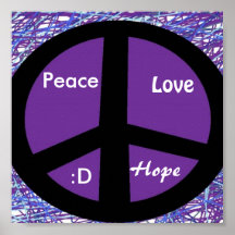 peace, Peace, Love, Hope, :D Poster