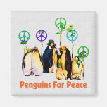 Peace Penguins Fridge Magnets