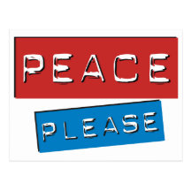 Peace Please Postcard