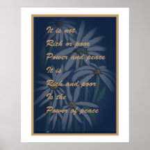 Peace Poor Poster