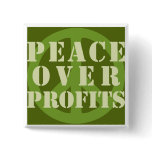peace profits round button
