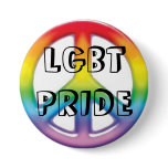 peace rainbow, LGBT PRIDE Pin