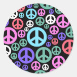 peace round sticker