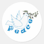 Peace Round Sticker