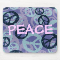 PEACE-Saying-Peace Signs/Camo Look Mousepad