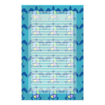 Peace Sea Turtles Lined Stationery