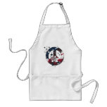 Peace Sign American Stars & Stripes Flag Aprons
