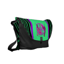 Peace Sign and Rock Guitarists Zero Messenger Bag
