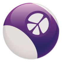 PEACE SIGN BILLIARDS BALL STICKERS