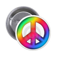Peace sign button