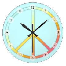 Peace Sign Clock