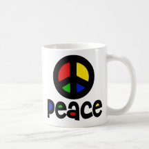 Peace Sign Coffee Mugs