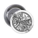 Peace Sign Filigree Art Pins