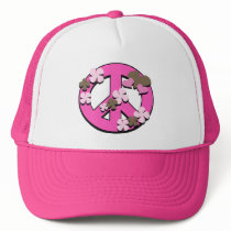Peace Sign Mesh Hat