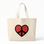 Peace Sign in a Heart Bag