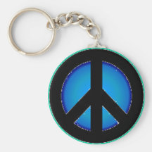 PEACE SIGN KEY CHAIN