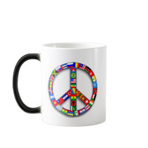 Peace Sign Made of Flags T-shirts, Mugs, Gifts