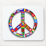 Peace Sign Made of Flags T-shirts, Mugs, Gifts mousepads