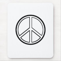 Peace Sign Mousepad mousepads