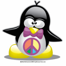 Peace Sign Penguin Photo Sculpture
