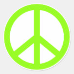 Peace Sign Round Stickers