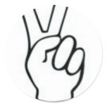 PEACE SIGN stickers