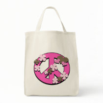 Peace Sign Tote Bag