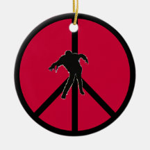 Peace Sign ZOMBIE Ornament