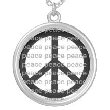 Peace Silver Necklace
