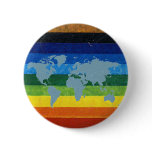 peace simbol rainbow buttons