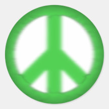 peace simple gloom round sticker