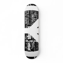 PEACE CUSTOM SKATEBOARD