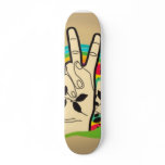peace custom skate board
