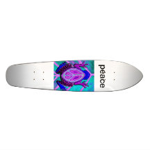 peace skater skate board