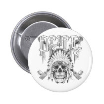 Peace Skull buttons