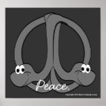Peace Snake Symbol Print