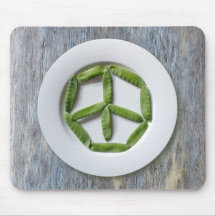 Peace Snowpeas Mousepad