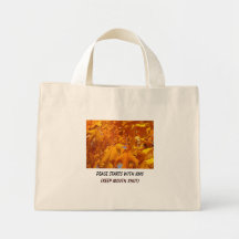Peace starts with KMS (keep mouth shut) tote bags